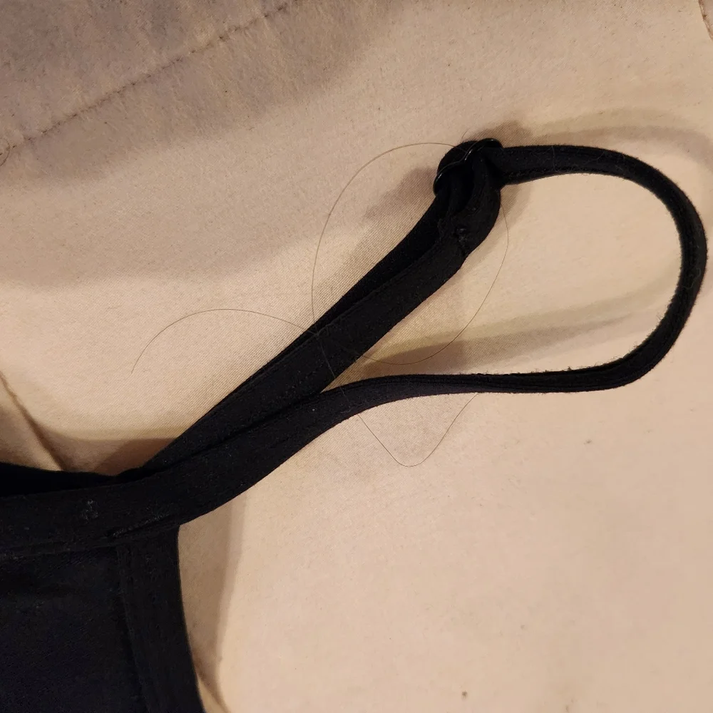 CRZ YOGA Bundle Of Black Bodysuit & Red Leggings, Adjustable Strap, EUC Small